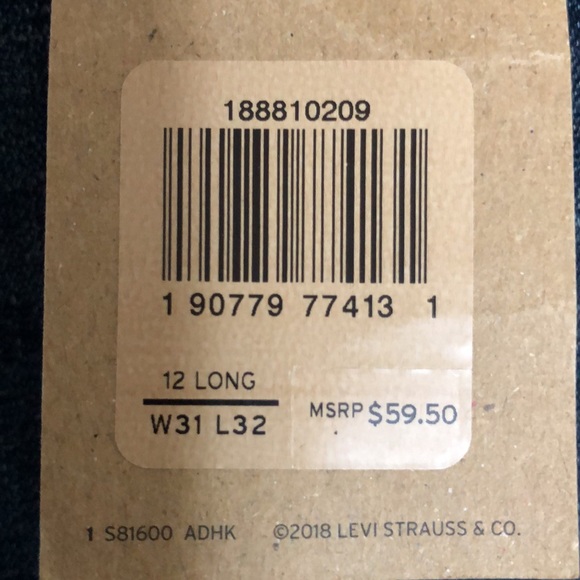 Levi 711 Skinny Jean Size 31 Long - Picture 6 of 6